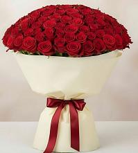 Букет 101 Красная роза Милано в Рассвете Ростовской области