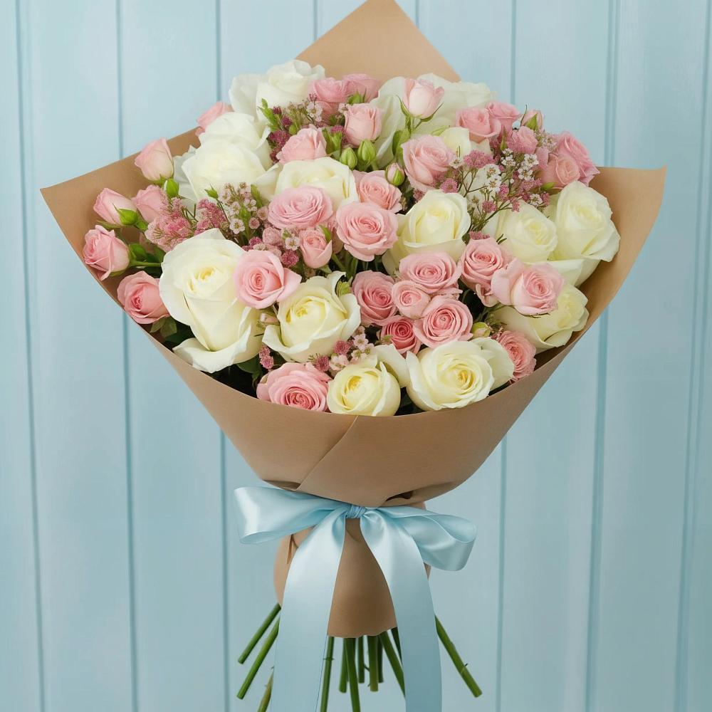 Букет цветов из: Розы в Рассвете Ростовской области