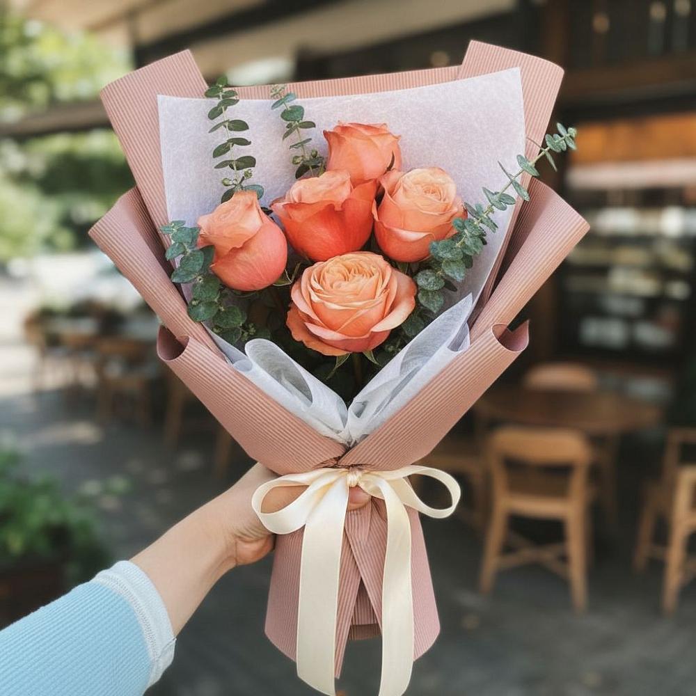 Букет цветов из: Розы в Рассвете Ростовской области