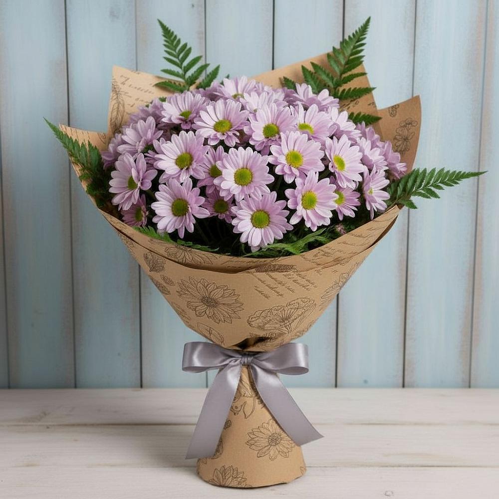 Букет цветов из: Хризантемы в Рассвете Ростовской области