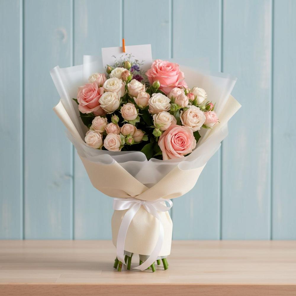 Букет цветов из: Розы в Рассвете Ростовской области