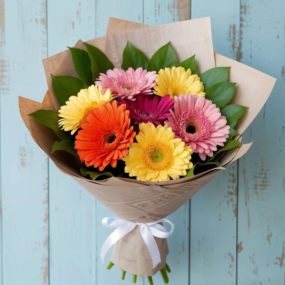 Букет цветов из: Герберы в Рассвете Ростовской области