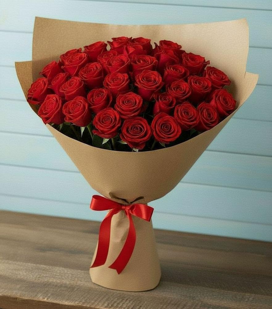 Букет Красные розы Милано в Рассвете Ростовской области