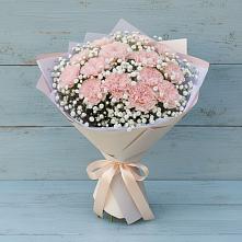 Букет цветов из:  Гвоздики #REPLACE_PRED# Рассвете Ростовской области