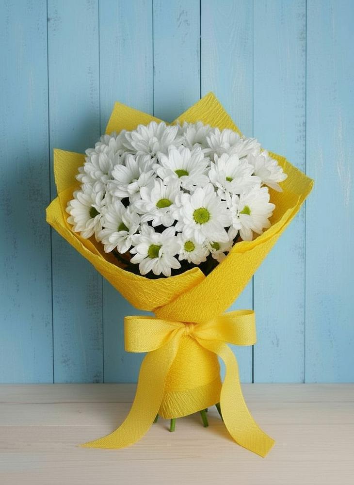 Букет цветов из: Хризантемы в Рассвете Ростовской области