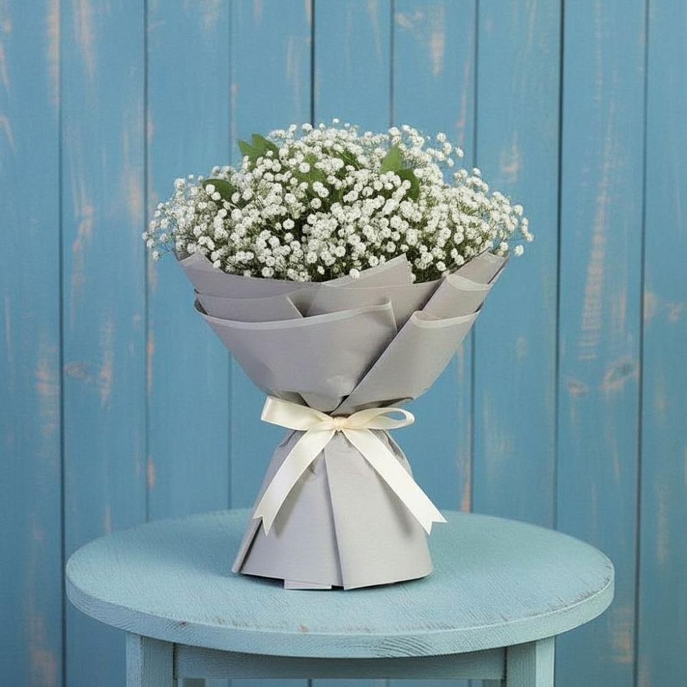 Букет цветов из: Гипсофила в Рассвете Ростовской области