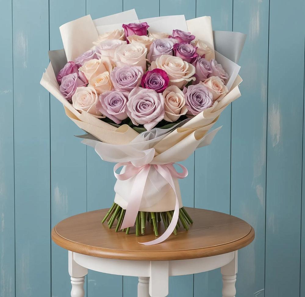 Букет цветов из: Розы в Рассвете Ростовской области