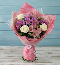 Букет цветов из:  Герберы в Рассвете Ростовской области