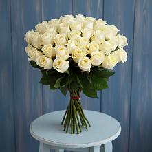 Букет 51 Белая роза Эдлесс Лав #REPLACE_PRED# Рассвете Ростовской области