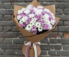 Букет цветов из:  Хризантемы #REPLACE_PRED# Рассвете Ростовской области