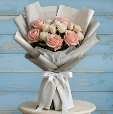 Букет цветов из:  Розы в Рассвете Ростовской области