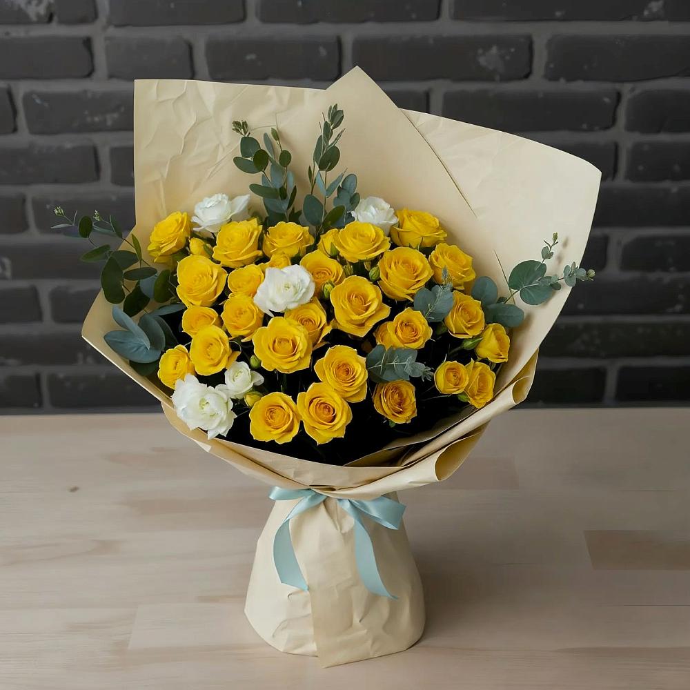 Букет цветов из: Розы в Рассвете Ростовской области