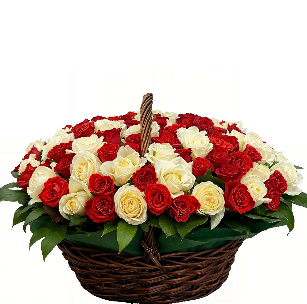 Премиум букет из: Розы в Рассвете Ростовской области