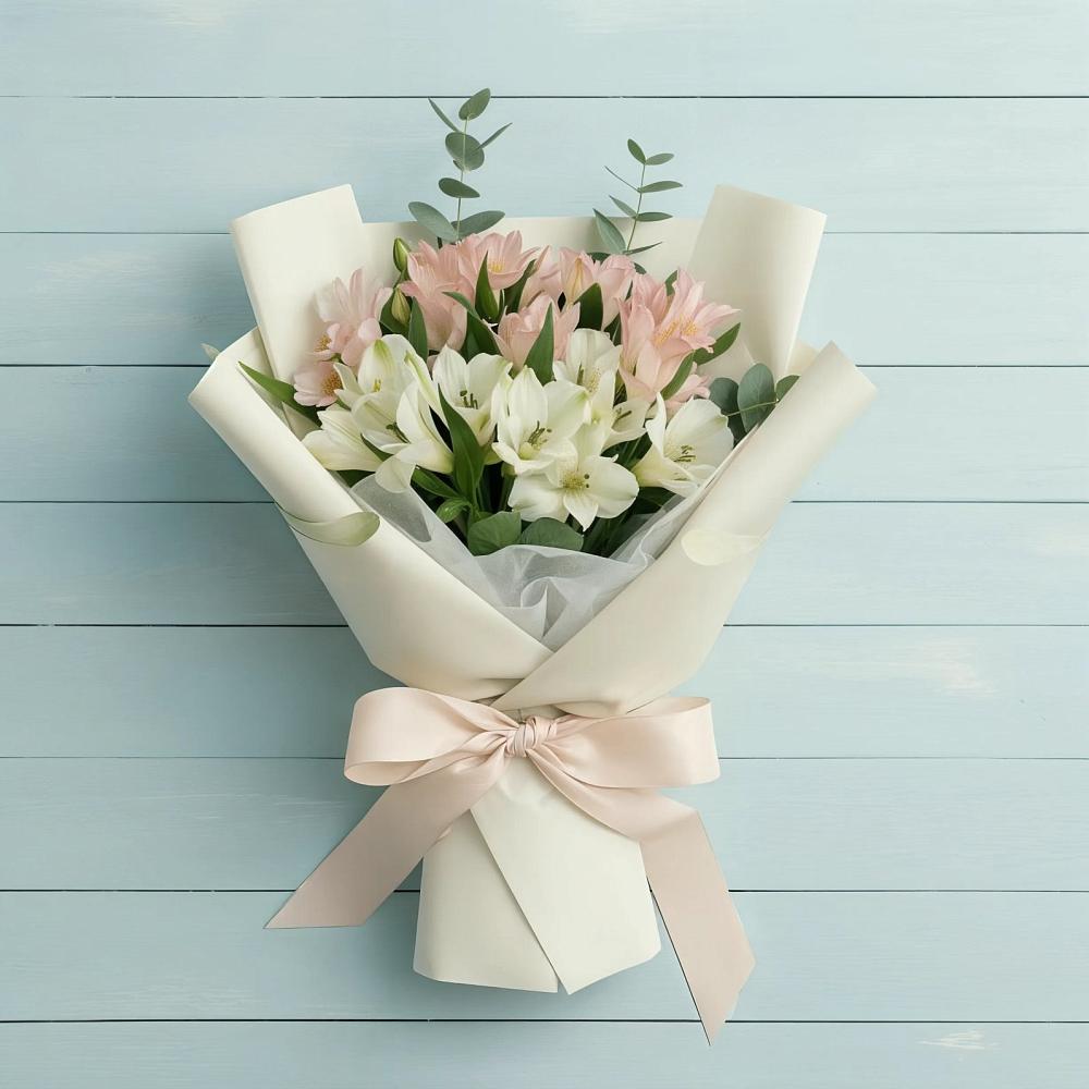 Букет цветов из: Альстромерии в Рассвете Ростовской области