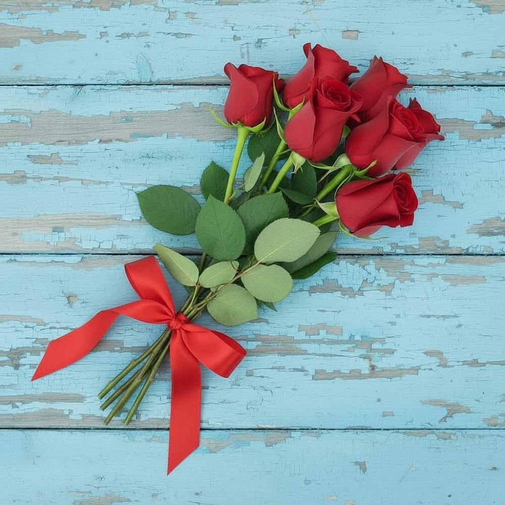 Букет Красные розы в Рассвете Ростовской области