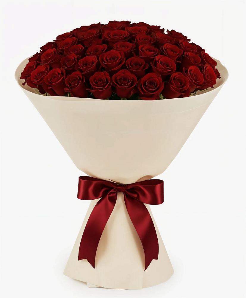 Букет 101 Бордовая роза Блэк Бакарра в Рассвете Ростовской области