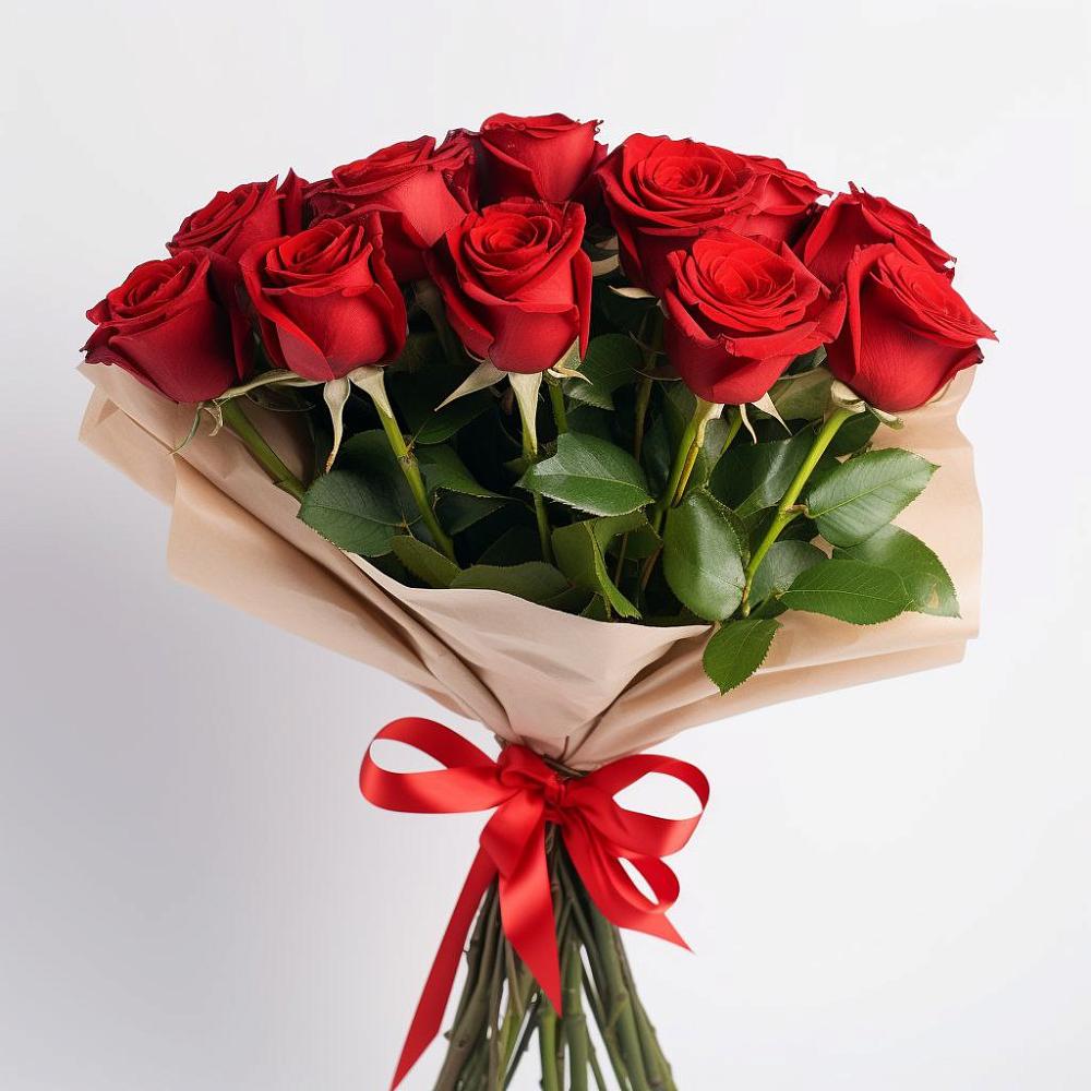 Букет 11 Красных роз Эдлесс Лав в Рассвете Ростовской области
